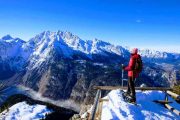 Schneeschuhwandern auf dem Jenner mit einem tollen Blick auf den Nationalpark Berchtesgaden