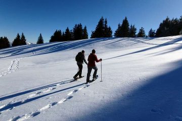 Schneeschuhwanderung in Südbayern
