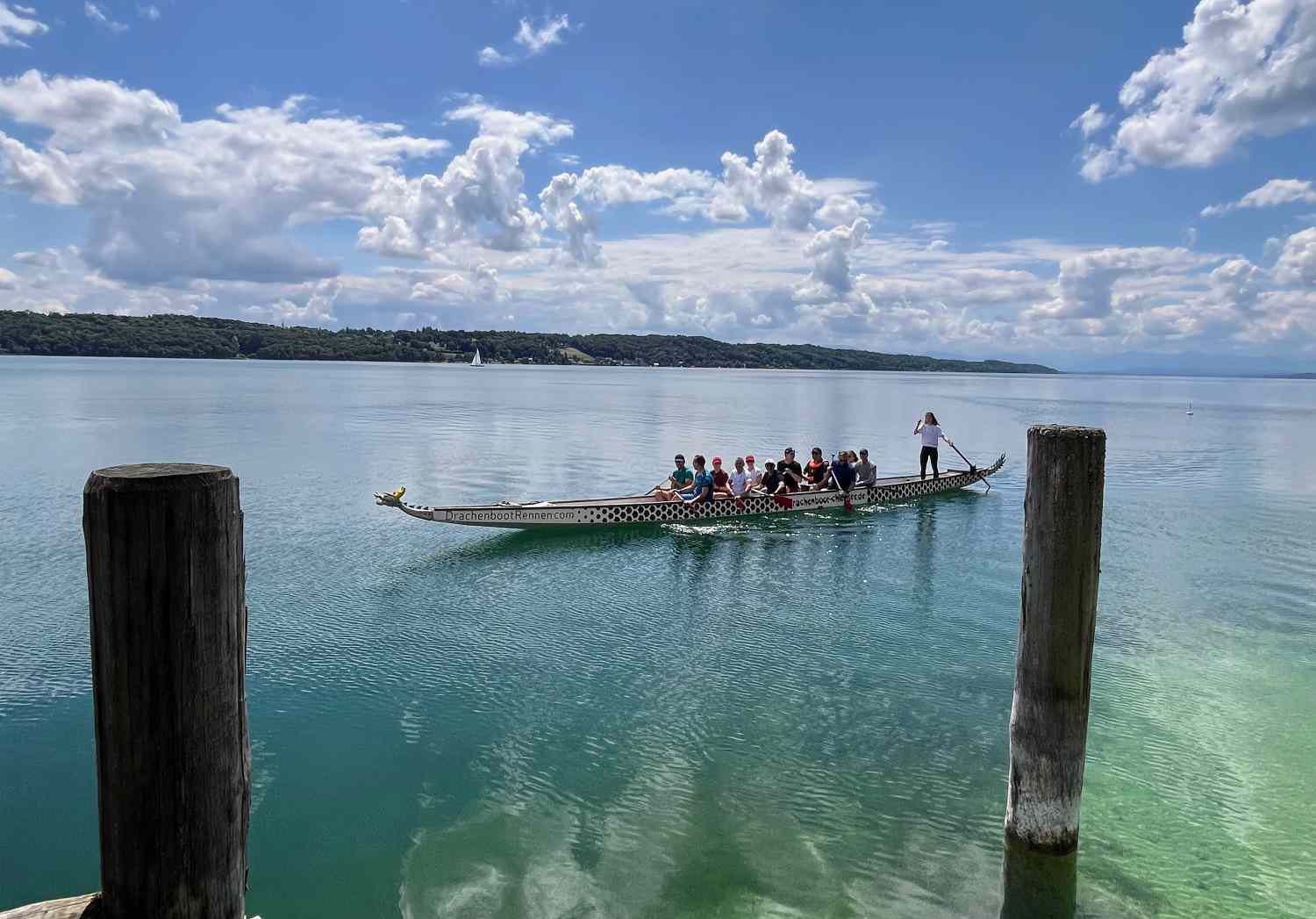 Drachenboot fahren am Starnberger See